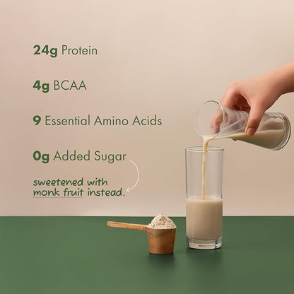 No Nonsense Plant Protein, Organic Brown Rice & Pea Isolate, Easy Digestion, 24G Protein/Serving, Gluten & Lactose Free Real Kerala Vanilla Bean 500 G (Pack of 1)