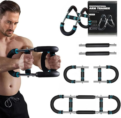 Twister Arm Trainer, 40-100lb Adjustable Chest Workout Equipment, Triceps & Shoulder Workout, Portable Detachable Spring Resistance Home Fitness Equipment.