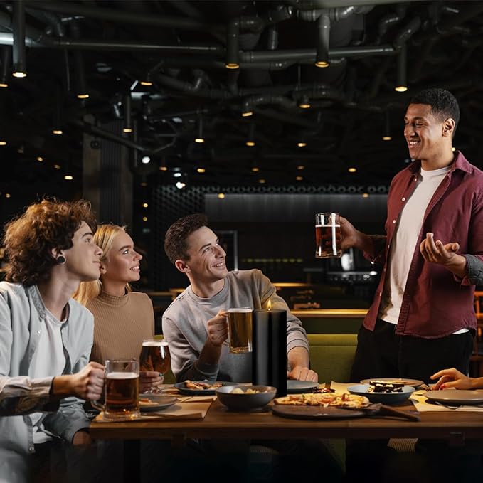 2 Packs 3x8 Inch Black Pillar Candles, Dripless Unscented Cylinder Wax Candles for Wedding, Home Decor, Dinner Table, Party, Power Outage, Emergency - 100 Hours Burn Time