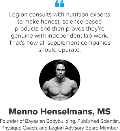 LEGION Whey+ Protein Whey Isolate from Grass Fed Cows - Whey Protein Isolate Powder Low Calorie, Non-GMO, Sugar Free, Lactose and Gluten Free, All Natural Protein Powder for Men & Women (60 Servings)