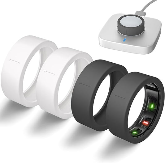 Ultra-Thin Covers Compatible with Oura Ring Gen 4/Oura Gen 3 Cover, Anti-Scratch Elastic Silicone