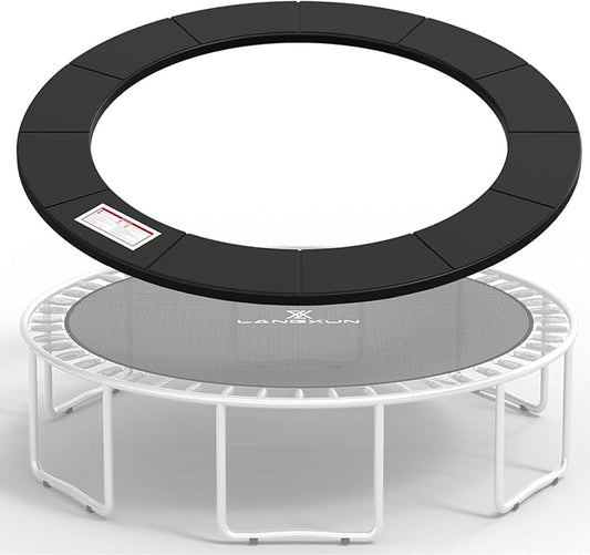 LANGXUN Universal Trampoline Repalcement Safety Pad, 8ft 10ft 12ft 14ft 15ft 16ft Waterproof
