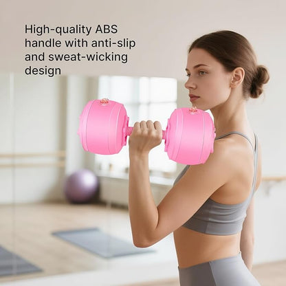 Water Filled Dumbbells Set - Water Filled Weights - Portable Travel Weights - Weights Adjustable Dumbbells - Portable Fitness Equipment - Strength Training - Fitness and Shaping