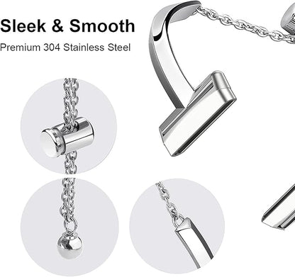 Silm Band Compatible with Fitbit Versa 4/Fitbit Sense 2 Band Cute Women, Bling Jewelry Metal Strap Replacement Compatible for Fitbit Sense/Versa 3 Women (Silver)