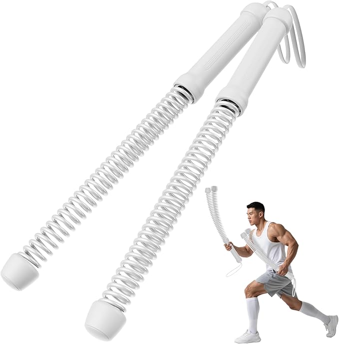 2PCS Weighted Ropeless Battle Ropes for Home Gym, Heavy Duty Arm Exerciser for Strength Training, Portable Battle Rope for Advanced Workouts and Core Muscle Building