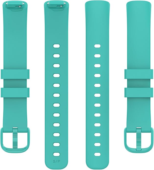 2 Pack Compatible with Fitbit Inspire 3 Bands, 15.4mm Width Soft Silicone Adjustable Sport Replacement Band for Women Men