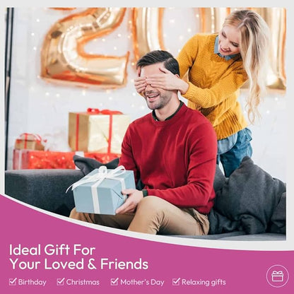 Lavender Eye Pillows for Relaxation, Yoga Eye Pillow for Meditation, Microwavable Weighted Eye Pillow for Yoga, Moist Heat & Cold Eye Compress with Aromatherapy (Rose Red)