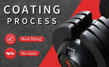 ALTLER Adjustable Dumbbell Set, 25LB Pair with Tray for Workout Strength Training Fitness