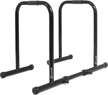 ProsourceFit Power Dip Station Adjustable Height Upper Body Equipment for Home Gym