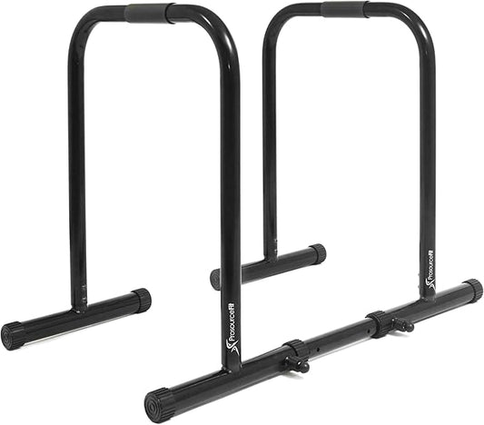 ProsourceFit Power Dip Station Adjustable Height Upper Body Equipment for Home Gym