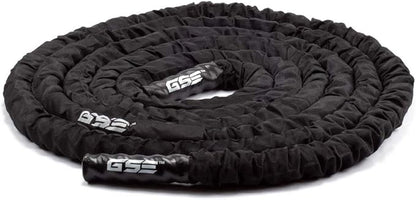 GSE Games & Sports Expert Gym Battle Rope, Heavy-Duty Workout Ropes for Indoor & Outdoor Workout, Exercise Rope for Strength Training - 30,40,50 Feet Lengths Available