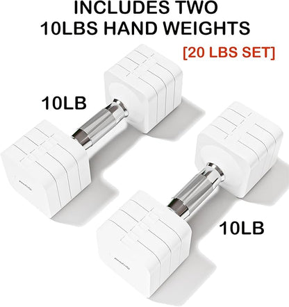 15LB 20LB 40LB 50LB Adjustable Dumbbell Set Free Weights Dumbbells Set for Women Men Hand Weights Sets Adjust Dumbbell Weight Sets for Home Gym Exercise Workout Strength Training Equipments