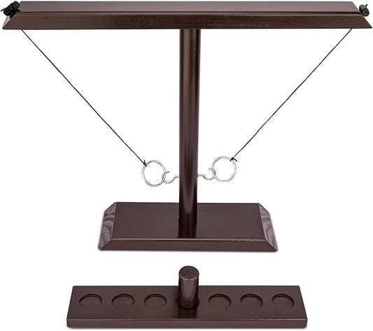 DreamToyz Ring Toss Games for Adults, Yard Games, Patio Decor, Outdoor Indoor Games, Wooden Hook