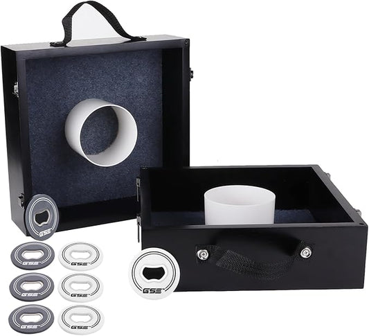 GSE Games & Sports Expert Premium Wood Washer Toss Game Set with 8 Washers with Bottle Opener for