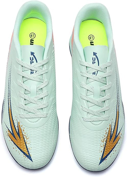 Men's High Top Soccer Shoes FG Long Spikes Adult Football Shoes Lightweight Professional Athletic Training