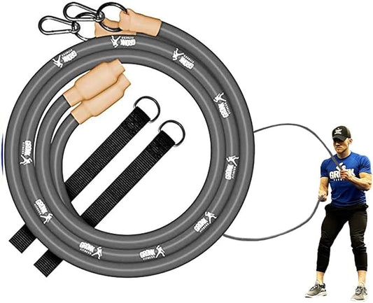 Gronk Fitness Inertia Wave Edition | Dynamic Rubber Battle Ropes Alternative for Home and Gym | Maximize Calorie Burn | Revolutionary Fitness Equipment for Abs and Full Body Workout