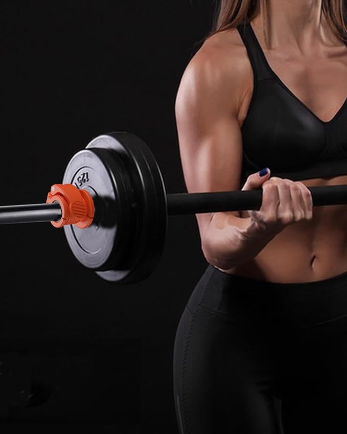 Barbell Clips 1 Inch Quick Release Weight Clamps 0.9-1.18inch Multi-Size Adjustable Olympic Clamps for Bars