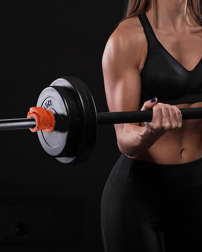 Barbell Clips 1 Inch Quick Release Weight Clamps 0.9-1.18inch Multi-Size Adjustable Olympic Clamps for Bars