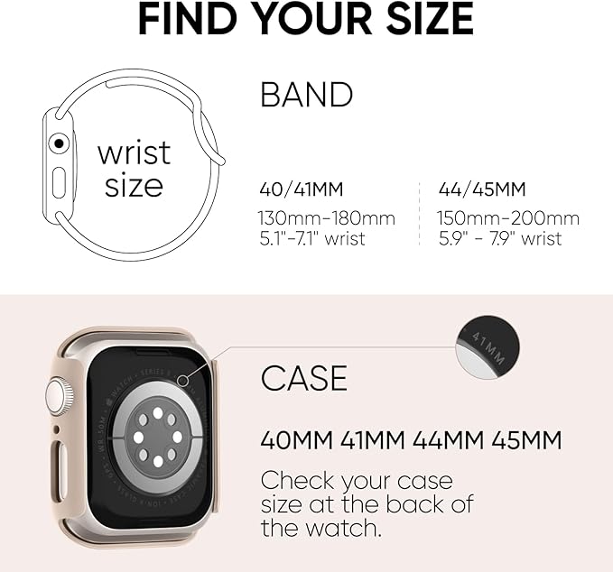 Compatible for Apple Watch Series 11 10 Band 42mm and Case with Screen Protector, Soft Silicone Sport Strap Bands and Protective Cover with Tempered Glass for iWatch Series 11 10