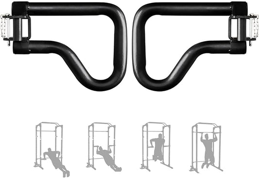 Yes4All Power Rack J-Hooks & Attachments ??Heavy Duty Barbell Holders Compatible with 2x2 & 3x3 Power Racks for Home Gym