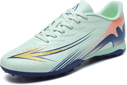 Men's High Top Soccer Shoes FG Long Spikes Adult Football Shoes Lightweight Professional Athletic Training