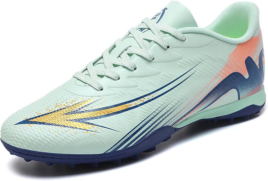 Men's High Top Soccer Shoes FG Long Spikes Adult Football Shoes Lightweight Professional Athletic