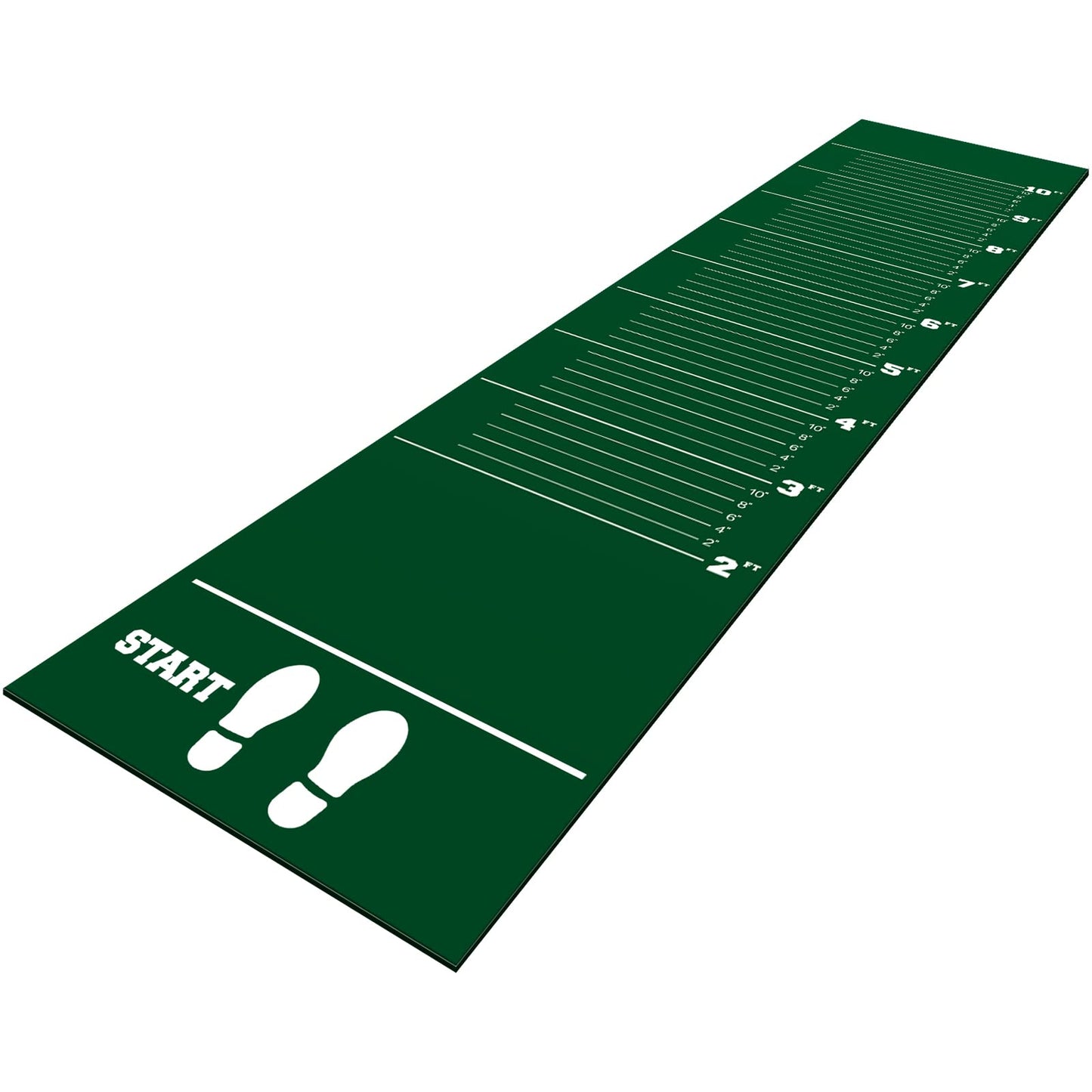 Woanger 12 x 2.5 Ft Long Jump Mat Sports Broad Jump Measurement Mat Hash Marks Carpeted Non Slip