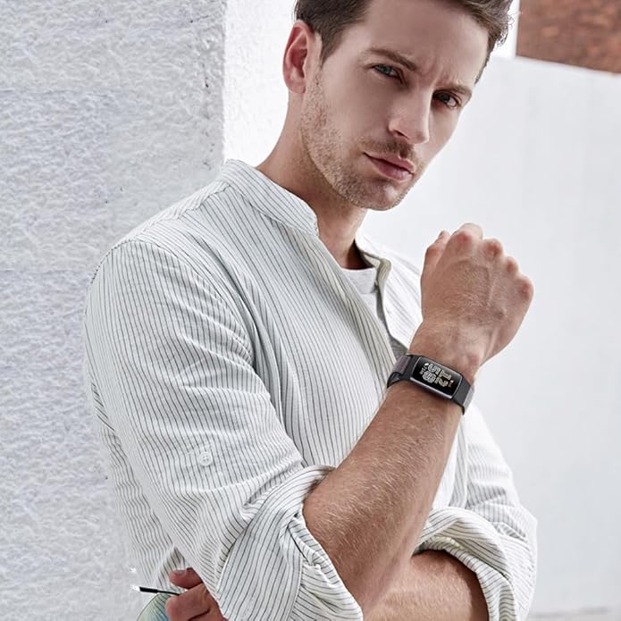 Sport Loop Nylon Watch Bands Compatible with Fitbit Charge 6/5, Adjustable Breathable Replacement Soft Nylon Loop Wristband for Women/Men