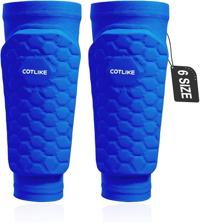 Soccer Shin Guards for Kids Youth Adults, Shin Guard Soccer Sleeves for 2-18 Years Old Boys Girls Men, Calf Compression Sleeve with Honeycomb Pads, Espinilleras de Futbol para Hombres