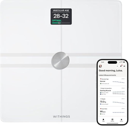 WITHINGS Smart Scales for Body Weight, FSA or HSA Eligible, Body Analysis, Fat Content, Muscle