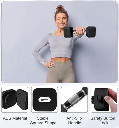 15LB 20LB 40LB 50LB Adjustable Dumbbell Set Free Weights Dumbbells Set for Women Men Hand Weights Sets Adjust Dumbbell Weight Sets for Home Gym Exercise Workout Strength Training Equipments