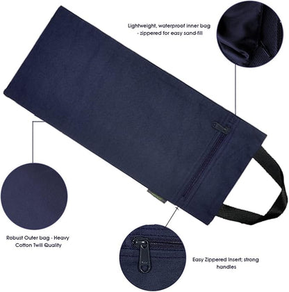Yoga Sand Bag, Cotton Unfilled for Yogas, Weights & Resistance Training, Portable Weightlifting Sandbag