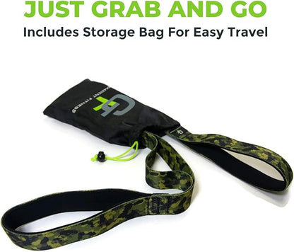 Gradient Fitness Stretching Strap for Physical Therapy, 12 Multi-Loop Stretch Strap 1.5" W x 8' L, Neoprene Handles, Physical Therapy Equipment, Yoga Straps for Stretching, Leg Stretcher.