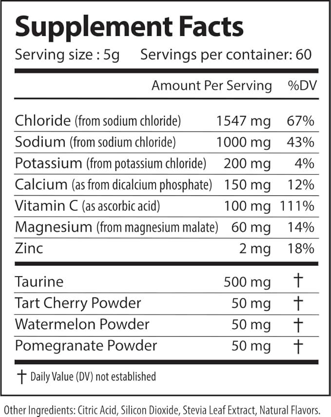 Lytes - Electrolyte Powder Daily Hydration Drink Mix - Sugar-Free, Zero Calorie Instant Formula with Trace Minerals and Antioxidants (60 Servings, Salted Watermelon Strawberry)