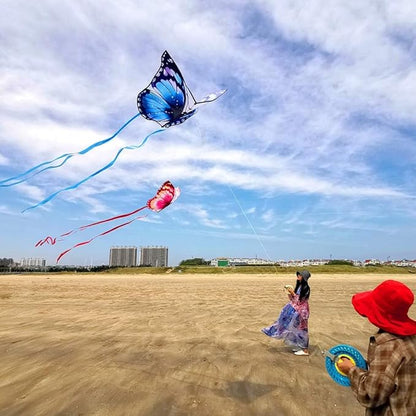 Mint's Colorful Life Butterfly Kite for Kids & Adults Easy to Fly, Large Single Line Kites with 300ft String Kite Handle