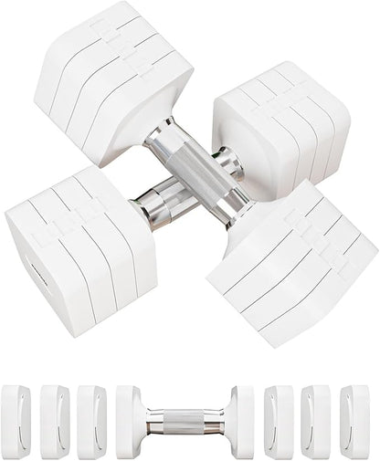 15LB 20LB 40LB 50LB Adjustable Dumbbell Set Free Weights Dumbbells Set for Women Men Hand Weights Sets Adjust Dumbbell Weight Sets for Home Gym Exercise Workout Strength Training Equipments