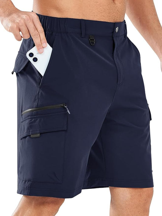NORTHYARD Men's Cargo Hiking Shorts 9" Lightweight Outdoor Tactical Work Camping Sport Golf Casual