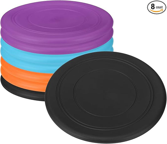 PATIKIL Flying Disc Soft Silicone Colorful Flying Disk Flyer for Outdoor Sports Lawn