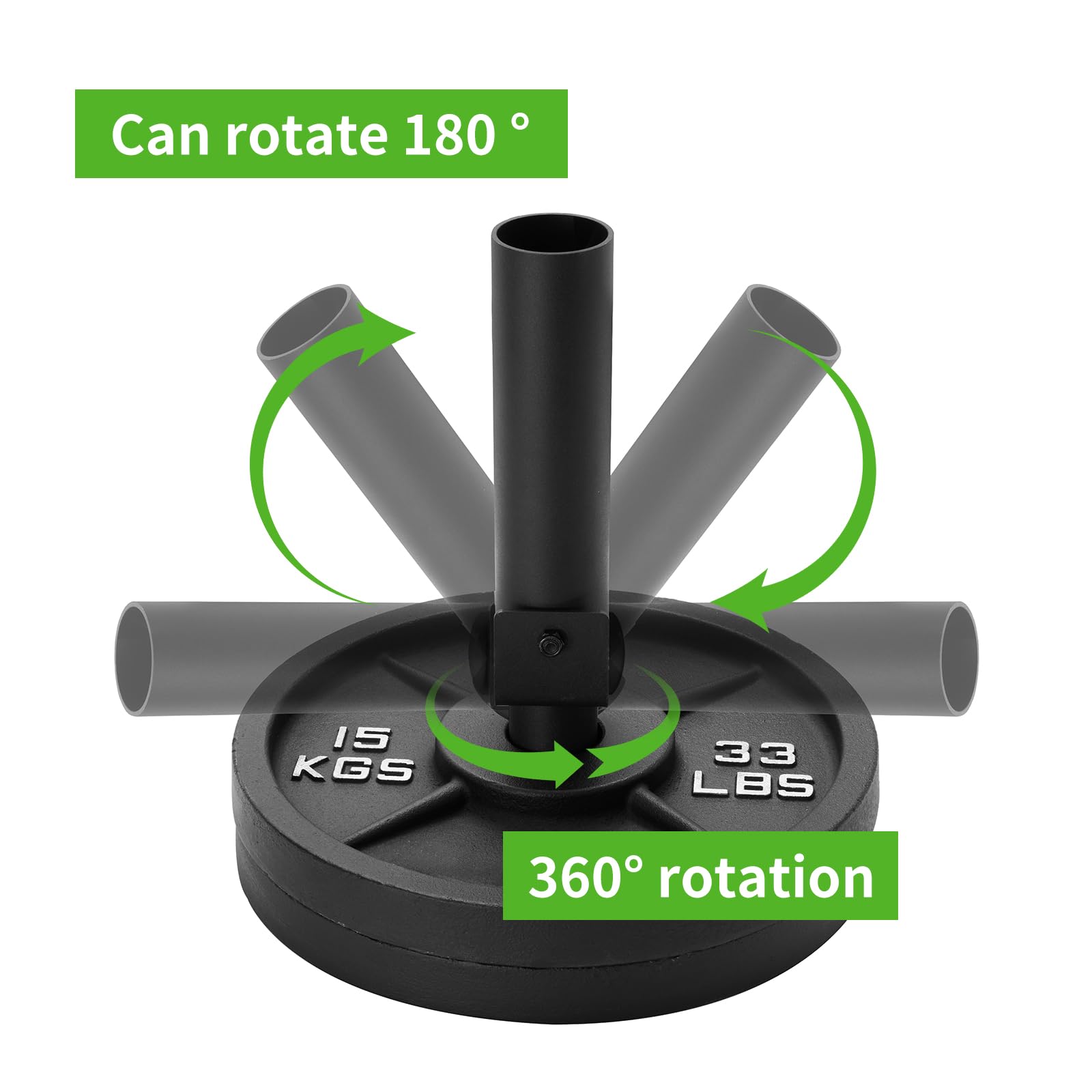 ANOSWXG 2 inch - Landmine Base Gym Equipment - T Bar Row Landmine Attachment For Barbell - Home or