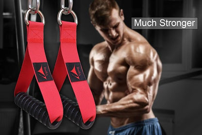 Heavy Duty Gym Workout Handles Attachment for Cable Machine,Resistance Band,Pulley System Home Exercise Equipment, Compatible with Bowflex,Total and Smith, Comfortable and Stronger Grip