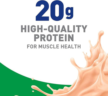 BOOST High Protein with Fiber Ready to Drink Complete Nutritional Drink, Creamy Strawberry, 8 fl oz Bottle, 24 Pack