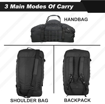 3 In 1 Tactical 45L Military Backpack Travel Duffle Bag for Weekender Gym Workout Deployment