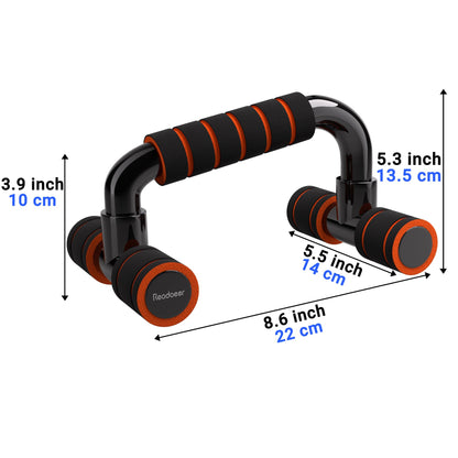 Readaeer Push Up Bars Gym Exercise Equipment Fitness 1 Pair Pushup Handles with Cushioned Foam Grip