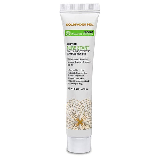 GOLDFADEN MD Pure Start Gentle Detoxifying Natural Facial Cleanser Grapefruit Peel Oil, Organic Red