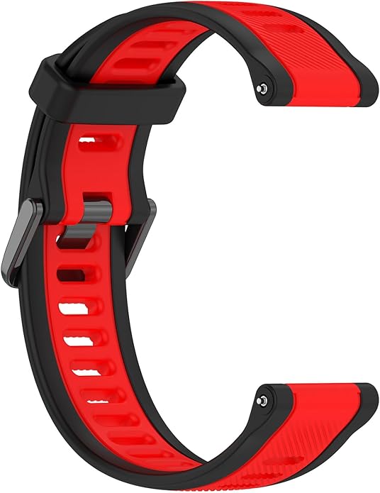 Compatible with Garmin Forerunner 165 Watch Band, 20mm Width Silicone Replacement Bands for Garmin Vivoactive 3 / Vivoactive 5 / Forerunner 55, 245, 645 Music Smartwatch