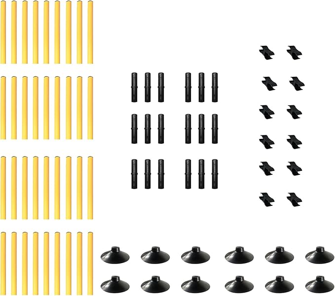 TNZMART 3.3 FT Agility Poles Adjustable Hurdles for Soccer Football Speed Training Equipment Track and Field