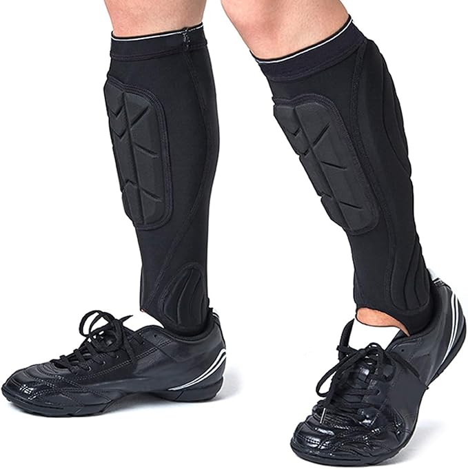Soccer Shin Guards, Soccer Protective Gear with Calf and Ankle Pads, Shin Guard Pads for Youth and Adult