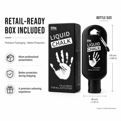 OUTTDOZ Liquid Chalk 2 oz 1 Pack for Weightlifting, Climbing & Gymnastics