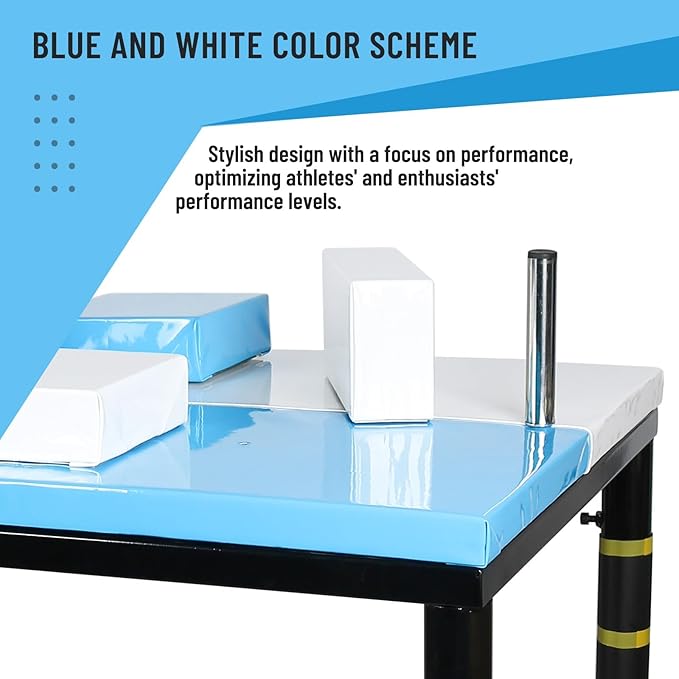 INNOLIFE Arm Wrestling Battle Table with Wrist Rope, Arm Strength Training Equipment Competition Training Arm Wrestling Table for Use in Home Gym, Blue