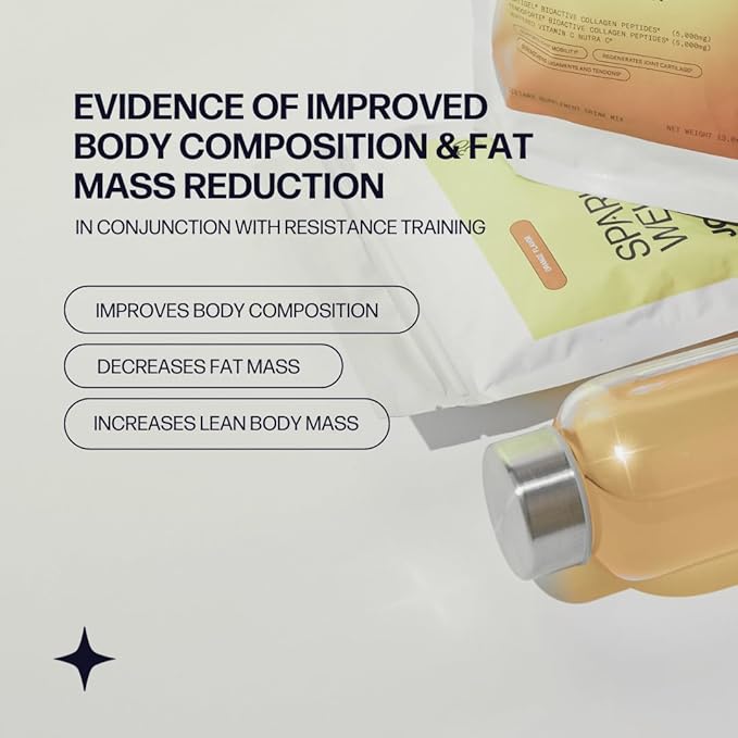 Muscle Boost (Orange) [30-Serves] | Collagen Supplement Powder with Hydrolyzed BODYBALANCE Collagen Peptides & Buffered Vitamin C | Improves Body Composition